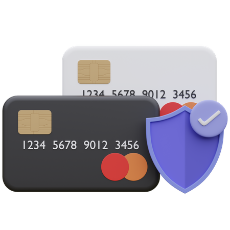 Seguridad de la tarjeta de crédito  3D Icon