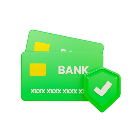 Seguridad de la tarjeta de crédito  3D Icon