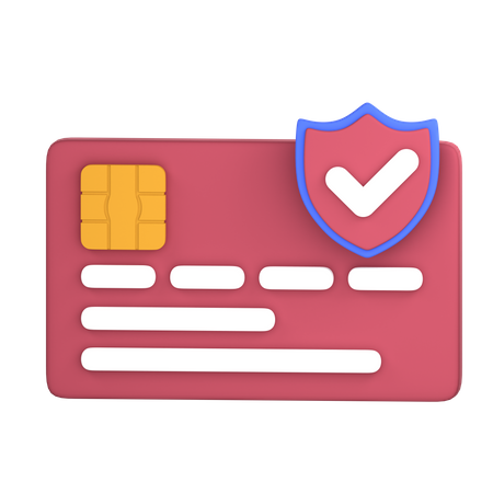 Seguridad de la tarjeta de crédito  3D Icon