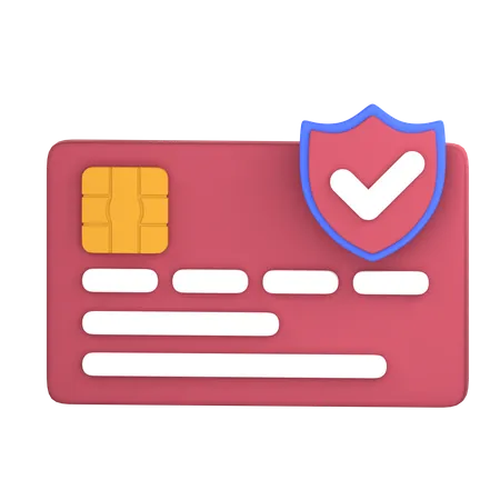 Seguridad de la tarjeta de crédito  3D Icon