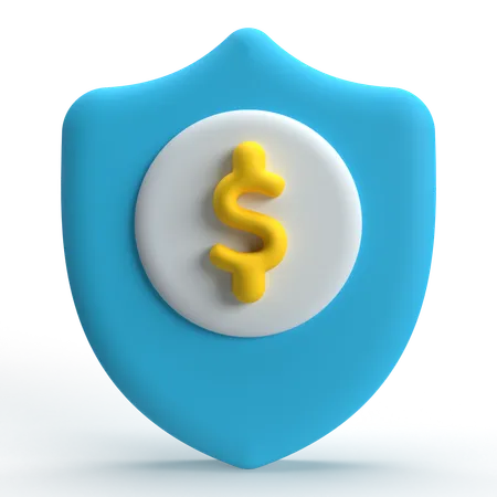 Seguridad del dinero  3D Icon