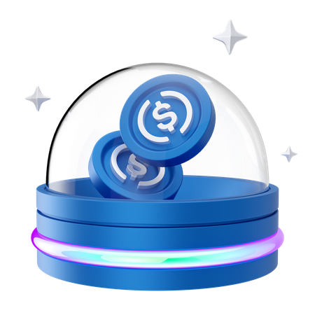 Seguridad del dolar  3D Icon