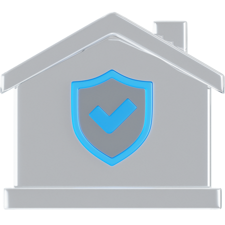 Seguridad de casa  3D Icon