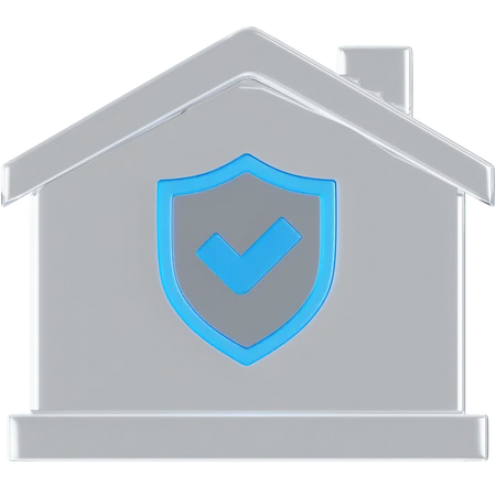 Seguridad de casa  3D Icon