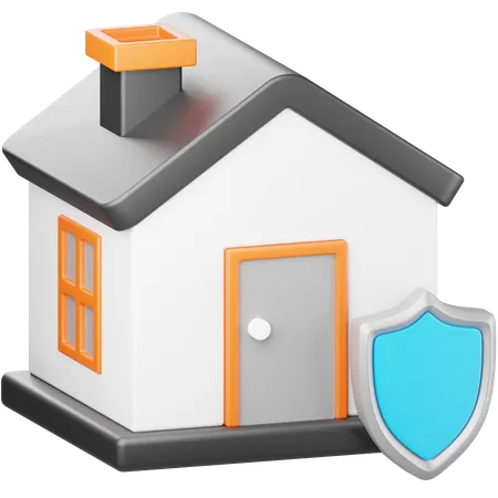 Seguridad de casa  3D Icon