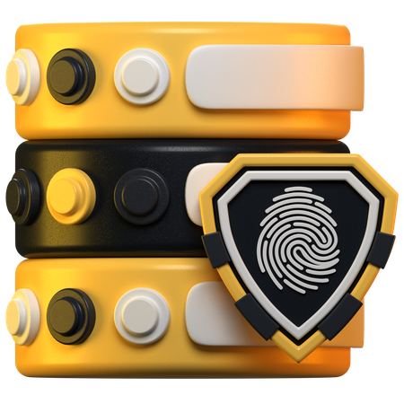 Seguridad del servidor  3D Icon