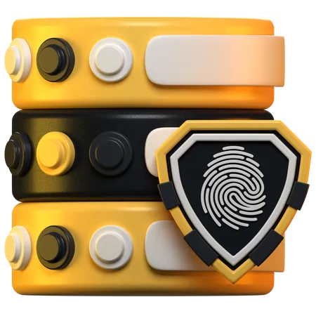 Seguridad del servidor  3D Icon