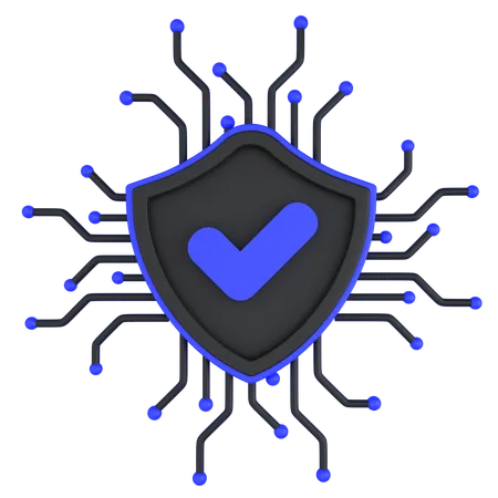 Sistema de seguridad  3D Icon