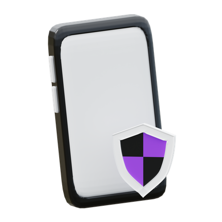 Seguridad del teléfono inteligente  3D Icon