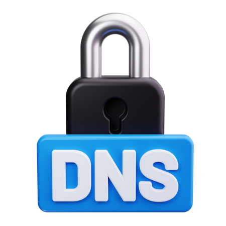 Seguridad DNS  3D Icon