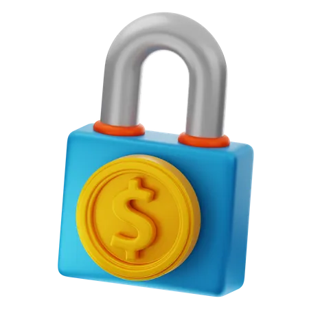 Seguridad del dolar  3D Icon