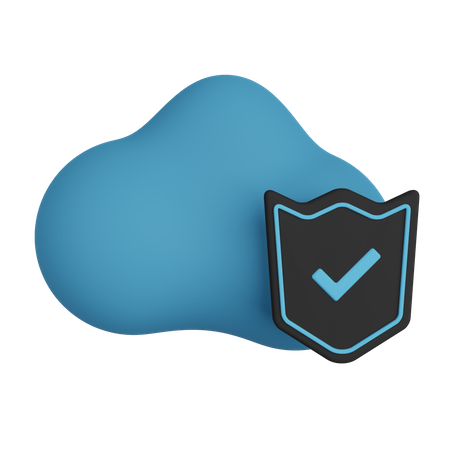 Seguridad en la nube  3D Icon