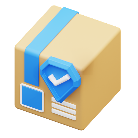 Seguridad de entrega  3D Icon