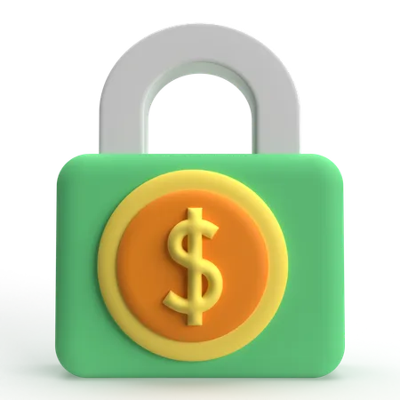 Seguridad financiera  3D Icon