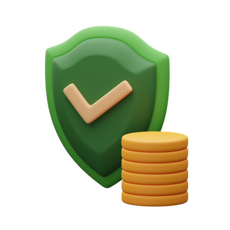 Seguridad financiera  3D Icon