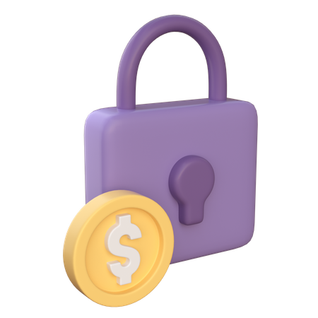 Seguridad financiera  3D Icon