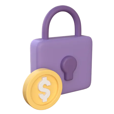 Seguridad financiera  3D Icon