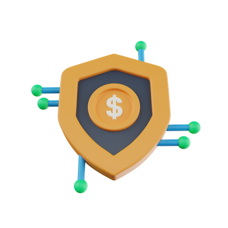 Seguridad financiera  3D Icon