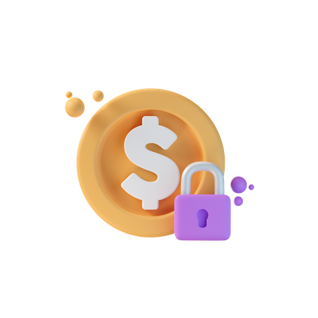 Seguridad financiera  3D Icon