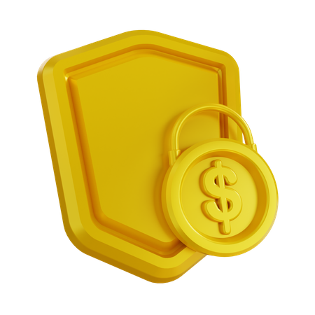 Seguridad financiera  3D Icon