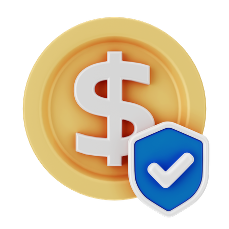 Seguridad financiera  3D Icon