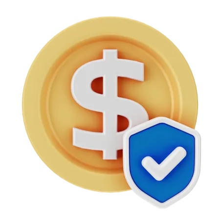 Seguridad financiera  3D Icon