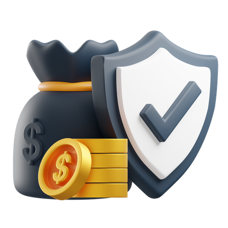 Seguridad financiera  3D Icon