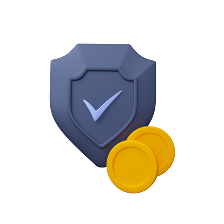 Seguridad financiera  3D Icon