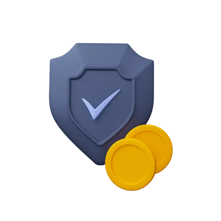 Seguridad financiera  3D Icon