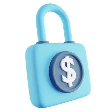 Seguridad financiera  3D Icon