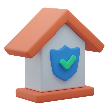 Seguridad de casa  3D Icon