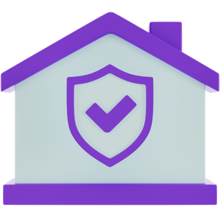 Seguridad de casa  3D Icon