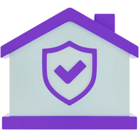 Seguridad de casa  3D Icon