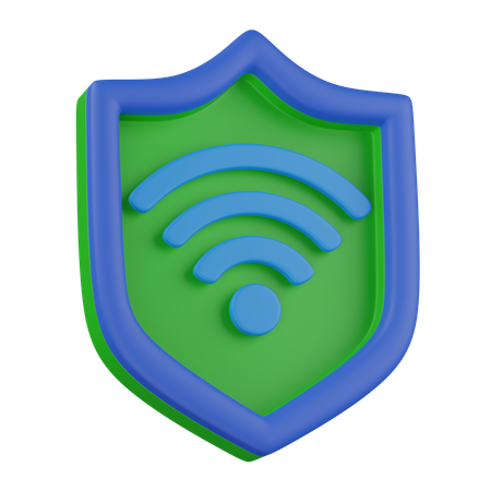 Seguridad inalámbrica  3D Icon