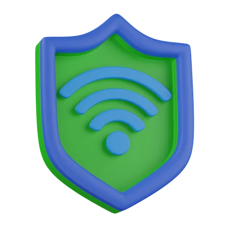 Seguridad inalámbrica  3D Icon