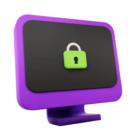 La seguridad informática  3D Icon