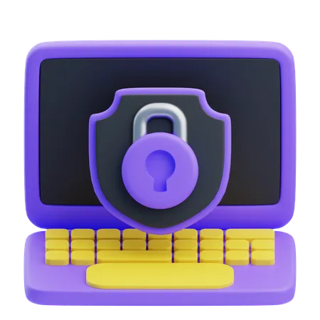 La seguridad informática  3D Icon