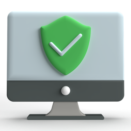 La seguridad informática  3D Icon