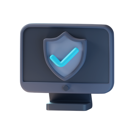 La seguridad informática  3D Icon