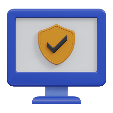 La seguridad informática  3D Icon