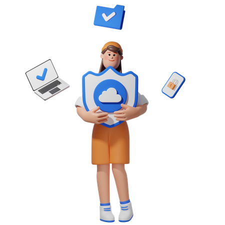 Seguridad instalada en los dispositivos  3D Icon
