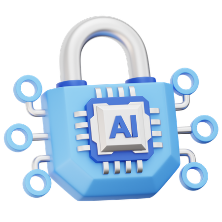 Seguridad de IA  3D Icon