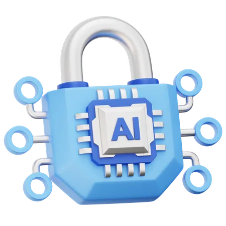 Seguridad de IA  3D Icon