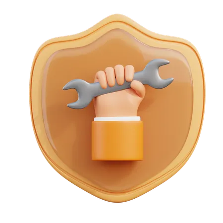 Seguridad laboral  3D Icon