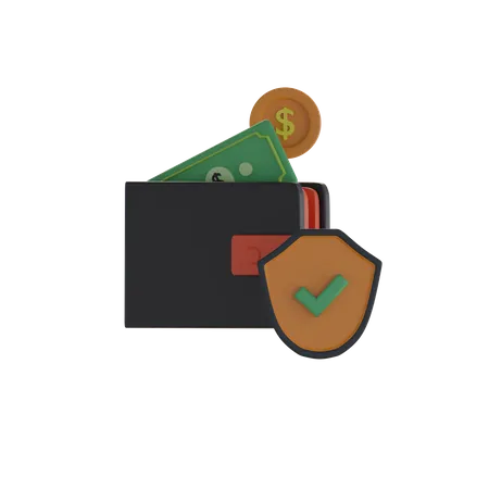 Monedero - Seguridad gratuita  3D Icon