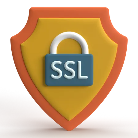 Seguridad ssl  3D Icon