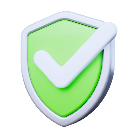 Seguridad verificada  3D Icon