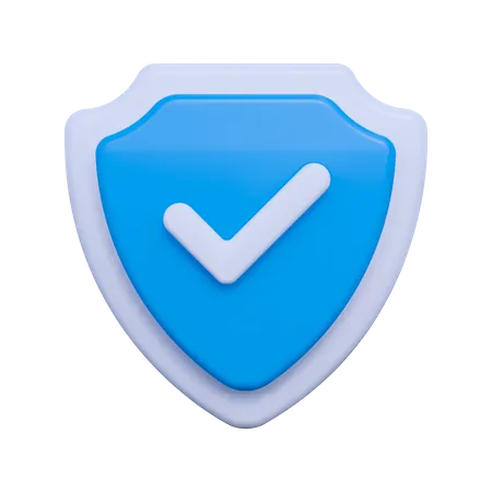 Seguridad verificada  3D Icon