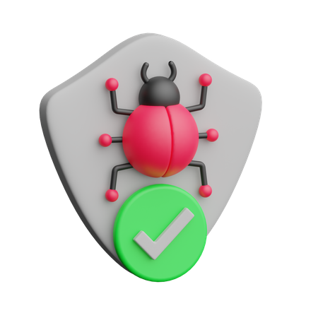 Seguridad antivirus  3D Icon