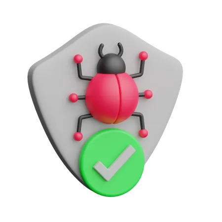 Seguridad antivirus  3D Icon